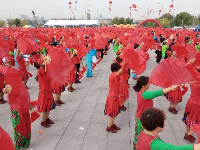 万人广场舞视频,广场舞盛宴精彩瞬间回顾
