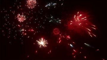 高清烟花视频素材,高清视频中的视觉盛宴