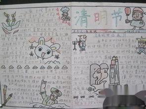 清明手抄报图片大全,缅怀先烈，传承文化