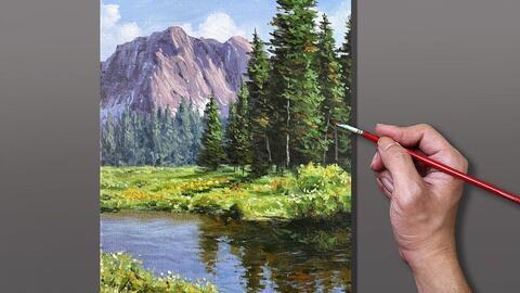 风景油画教学视频,探索自然之美，掌握绘画技巧
