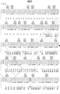 晴天吉他教学视频,轻松学会弹唱经典曲目